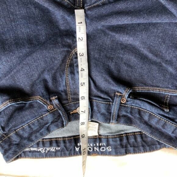 Sonoma Mid Rise Demi Bootcut Jeans Dark Wash 4 - Picture 2 of 7